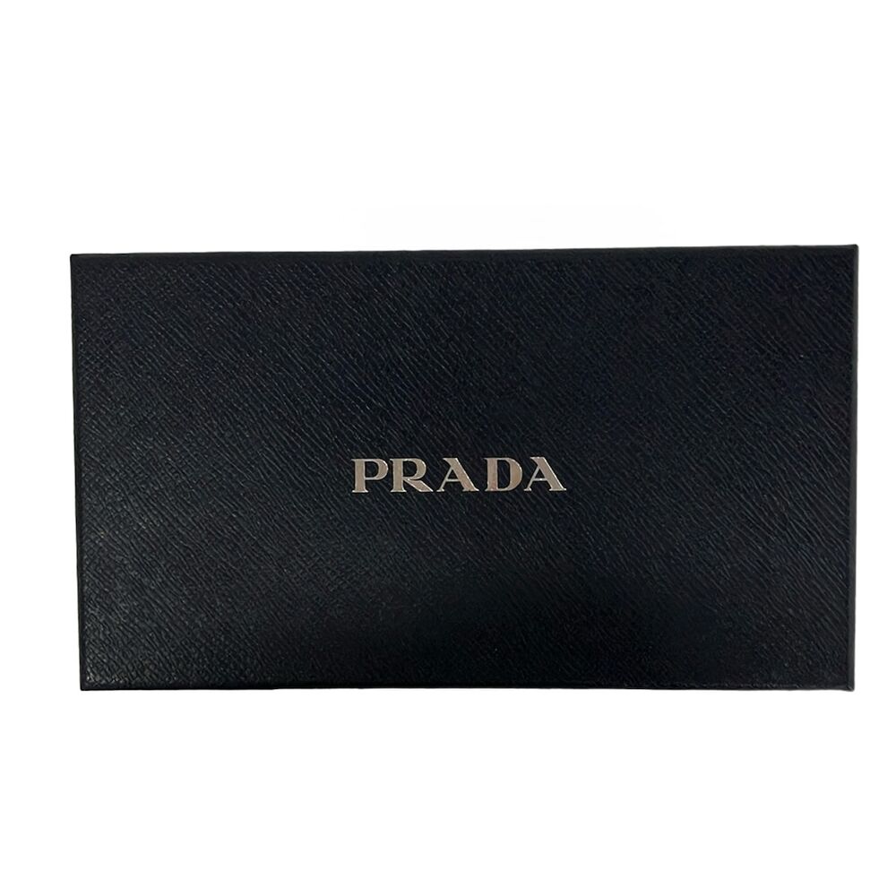 Prada Long Wallet 1MH132 Black Hibiscus - Picture 7 of 7